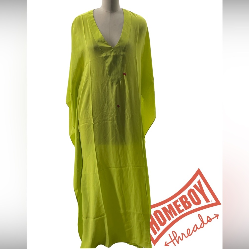 Lime Green Kaftan ocean and main
